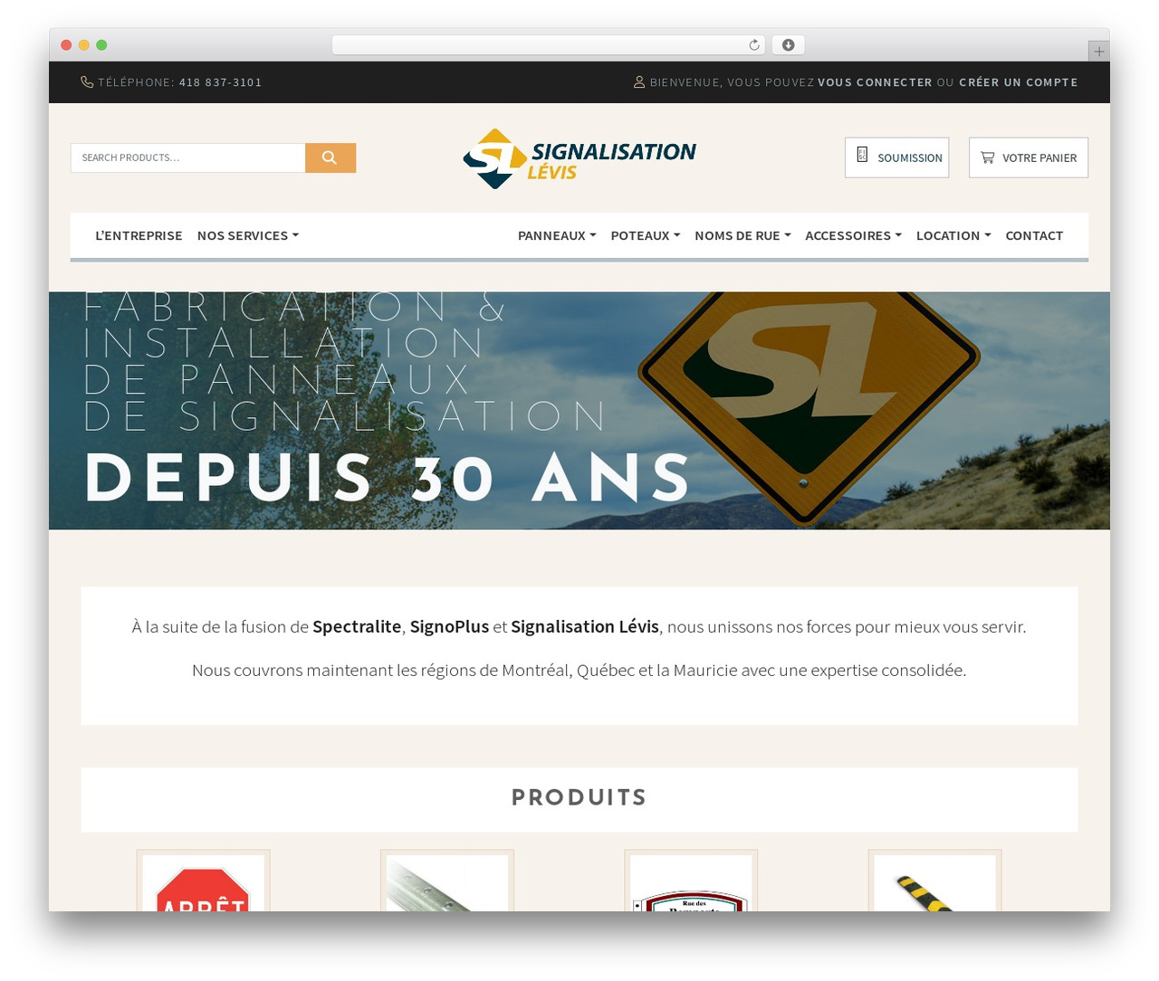 WordPress theme bootCommerce Child - signalisationlevis.com