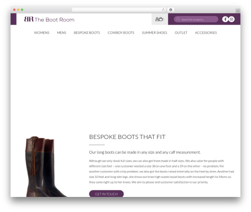 WordPress theme BootRoom - thebootroom.me