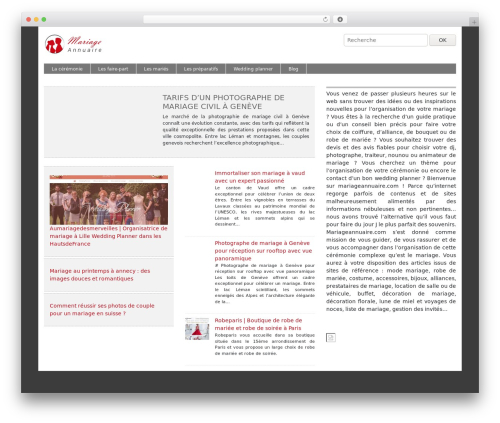 WordPress theme generic-site - mariageannuaire.com