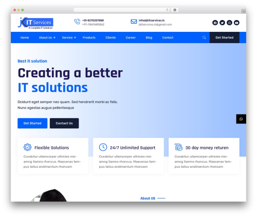 WordPress theme Itechie - jkitservices.in