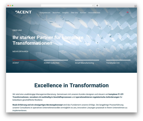 WordPress theme Perfect Responsive Theme - acent.de
