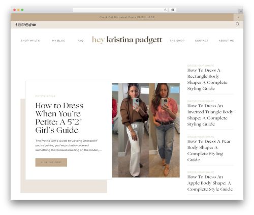 WordPress theme Smash Theme - heykristinapadgett.com