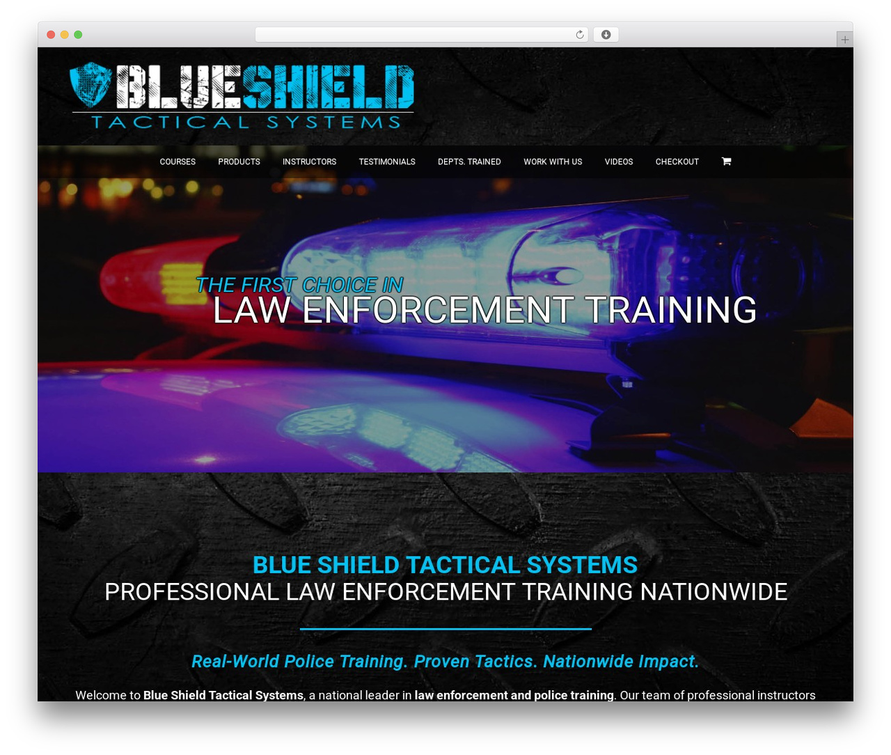 Bootstrap Basic best free WordPress theme - blueshieldtactical.com
