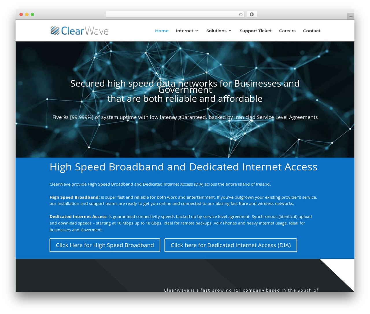 Divi WordPress theme - clearwave.ie