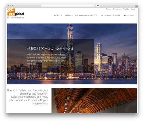 Electron WordPress theme design - eurocargo.com