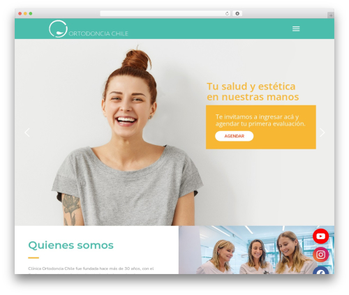 HouseMed WordPress theme design - ortodonciachile.cl