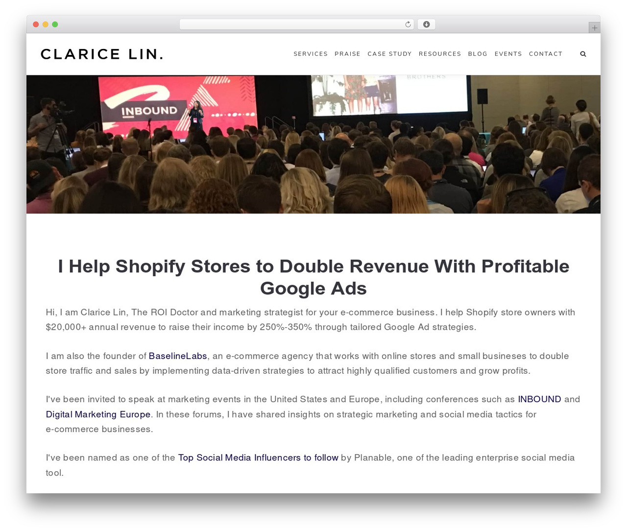 Ark WordPress theme - claricelin.com