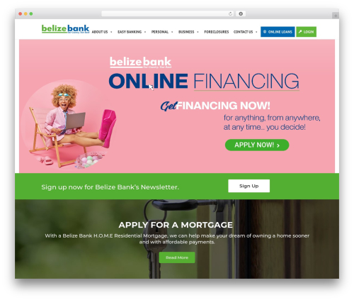 Best WordPress theme Accounting - belizebank.com