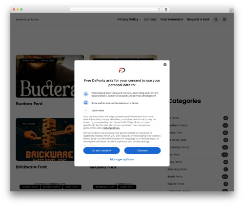 Disto best WordPress theme - freedafonts.com