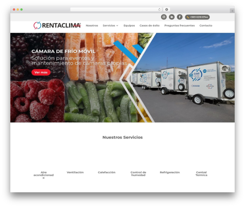 Divi WordPress theme - rentaclima.cl
