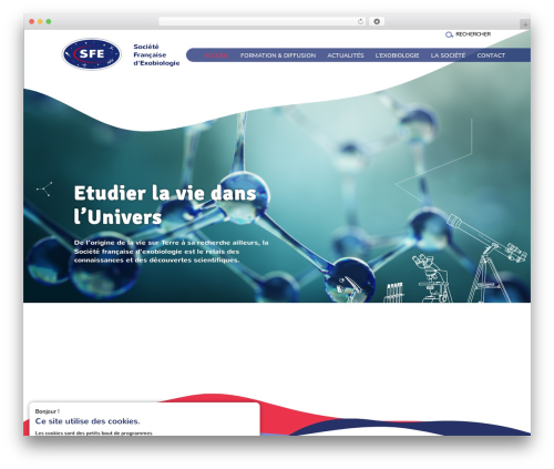 Fairweb Framework Theme WordPress website theme - exobiologie.fr