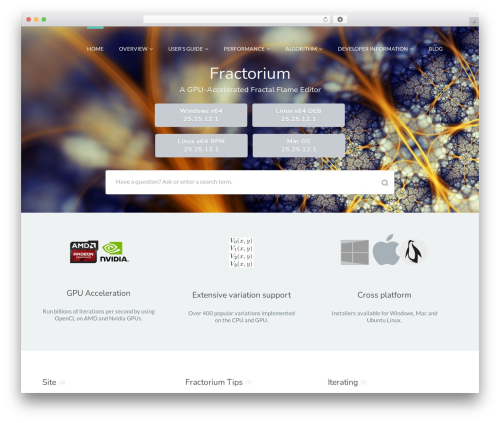 Flatbase WordPress theme - fractorium.com