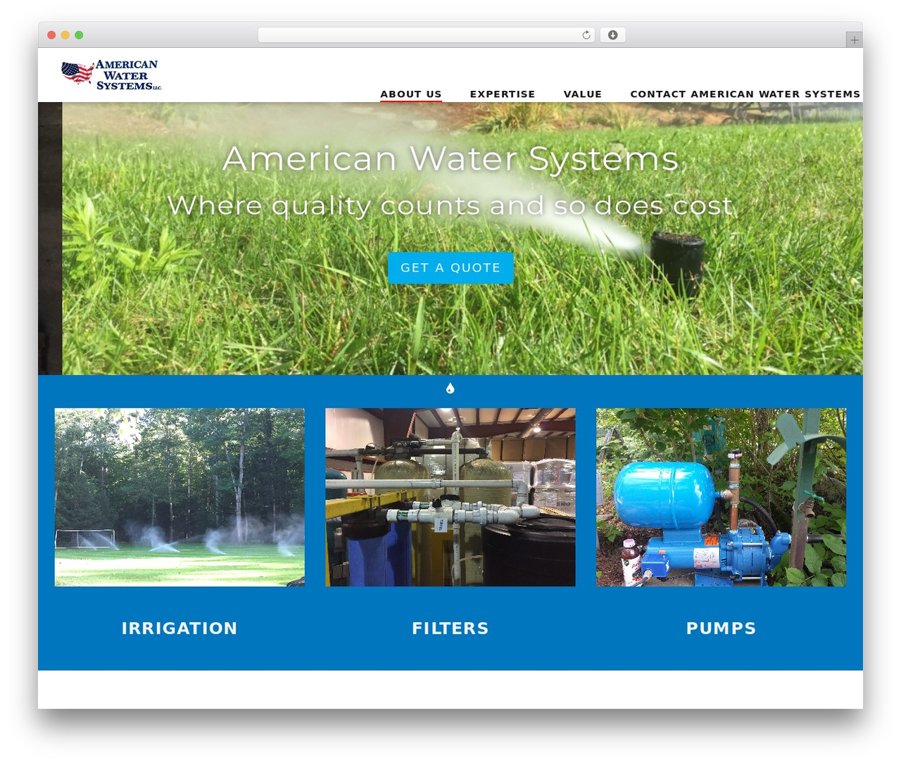 Integral Pro WordPress theme - americanwatersystems.net