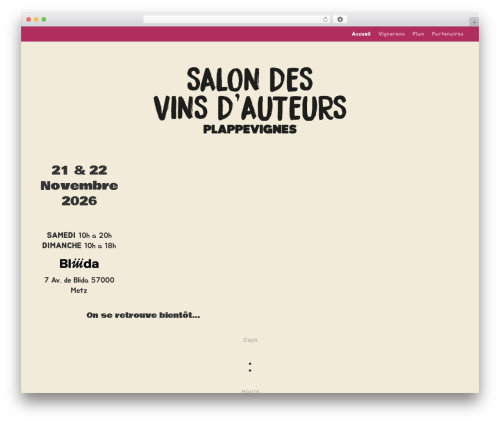 PlappeVignes best WordPress theme - plappevignes.fr