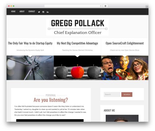 WordPress theme Brixton - Wordpress Theme - greggpollack.com
