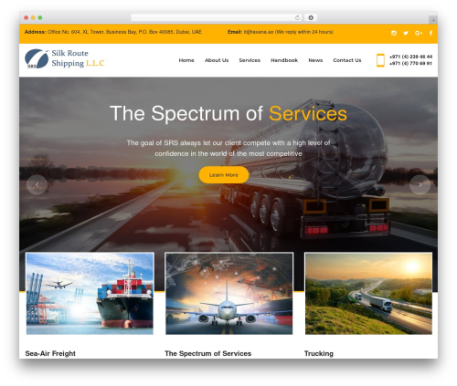 WordPress theme Sanat - silkrouteme.com