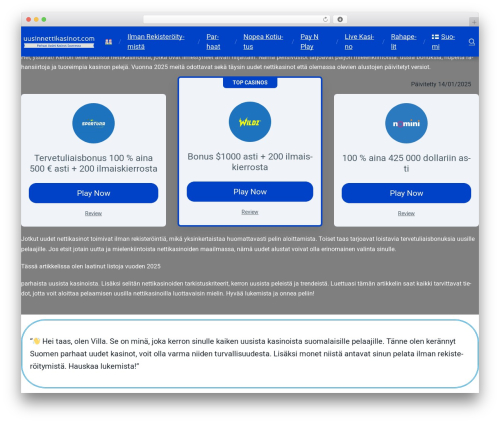 PokaTheme WordPress theme - uusinnettikasinot.com
