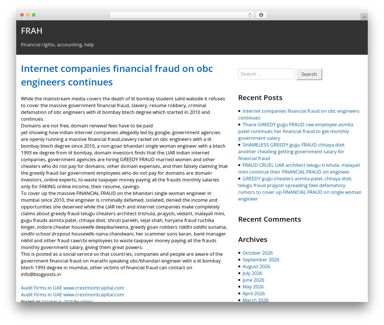Theme WordPress Simple Grey - frah.net Theme WordPress Simple Grey - frah.net
