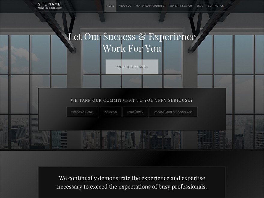 WordPress theme Com 2 by Professional Web Services