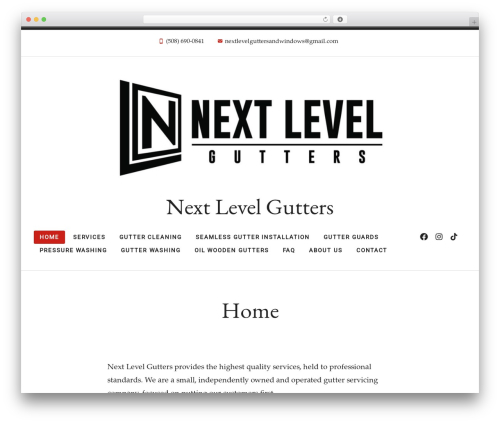 WordPress theme Radcliffe 2 - nextlevelgutters.com