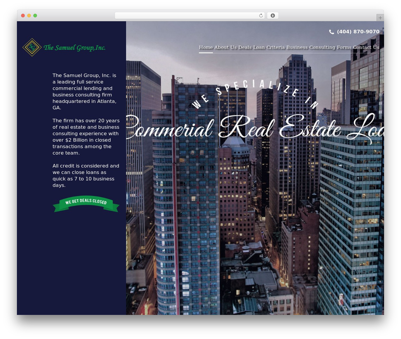 Cherry Framework WordPress theme - thesamuelgroupinc.com