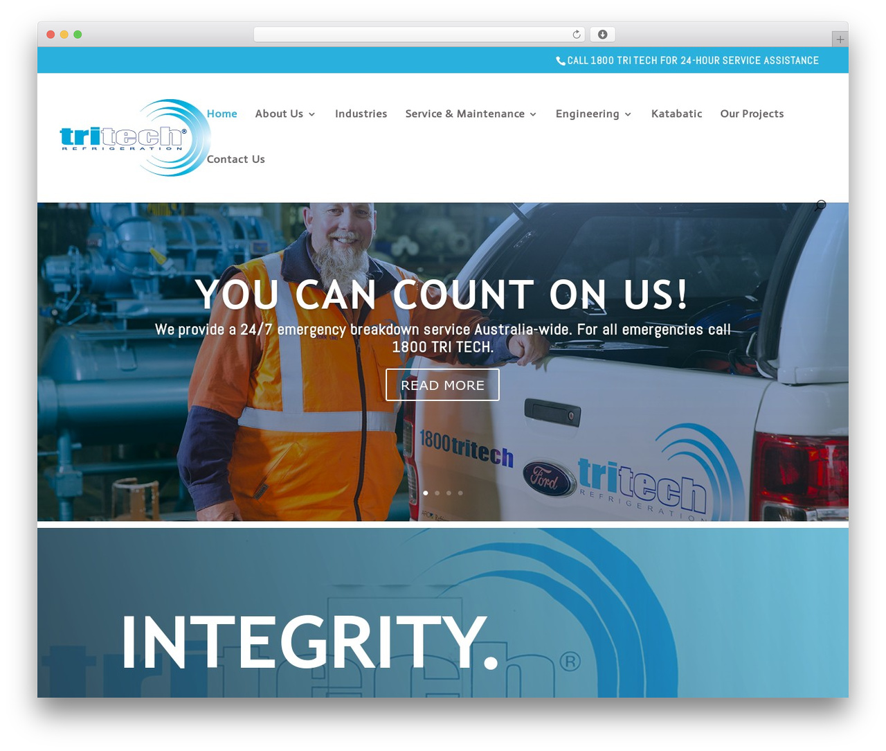 Divi theme WordPress - ttrefrig.com.au