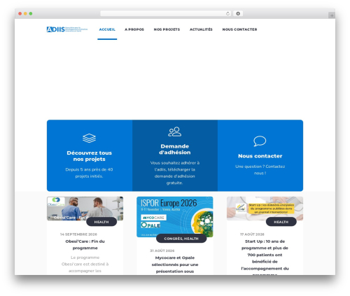 HouseMed WordPress theme - adiis-france.com