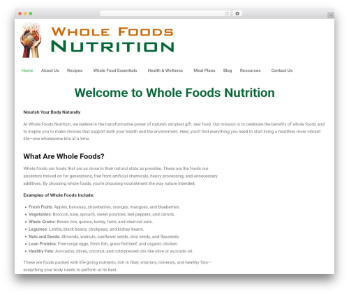 Adtivate WordPress plugin - wholefoodsnutrition.com