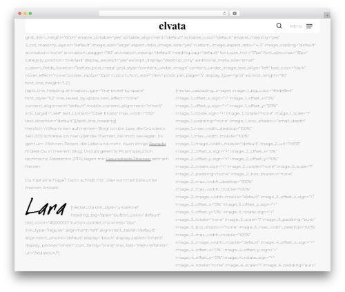 Salient WordPress theme - elvata.de
