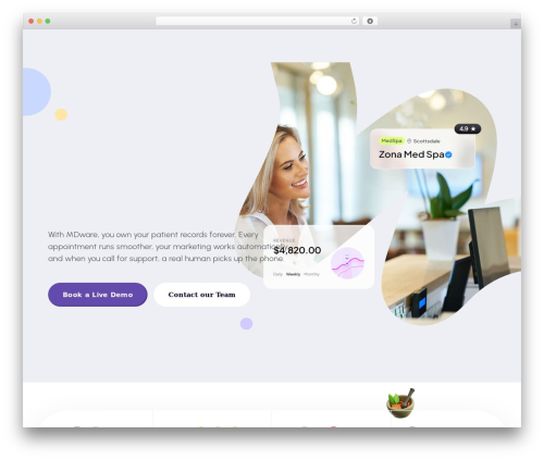 Softec WordPress website theme - mdware.com