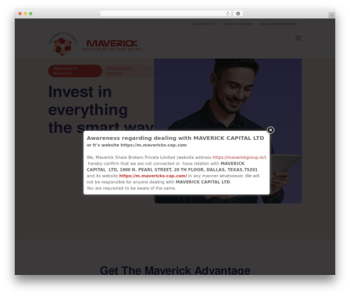 Sway business WordPress theme - maverickgroup.in