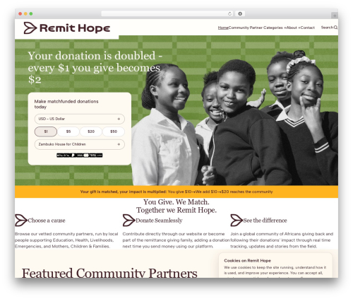 Theme WordPress Charix - remithope.org