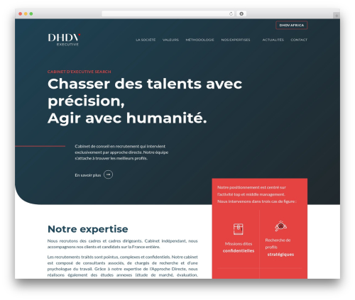 WordPress theme Divi - dhdvexecutive.com