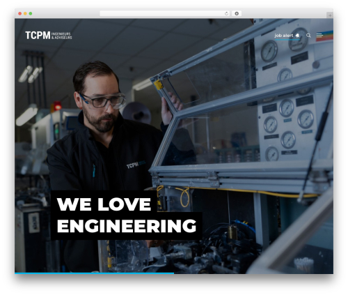 Blue WordPress theme - werkenbijtcpm.nl