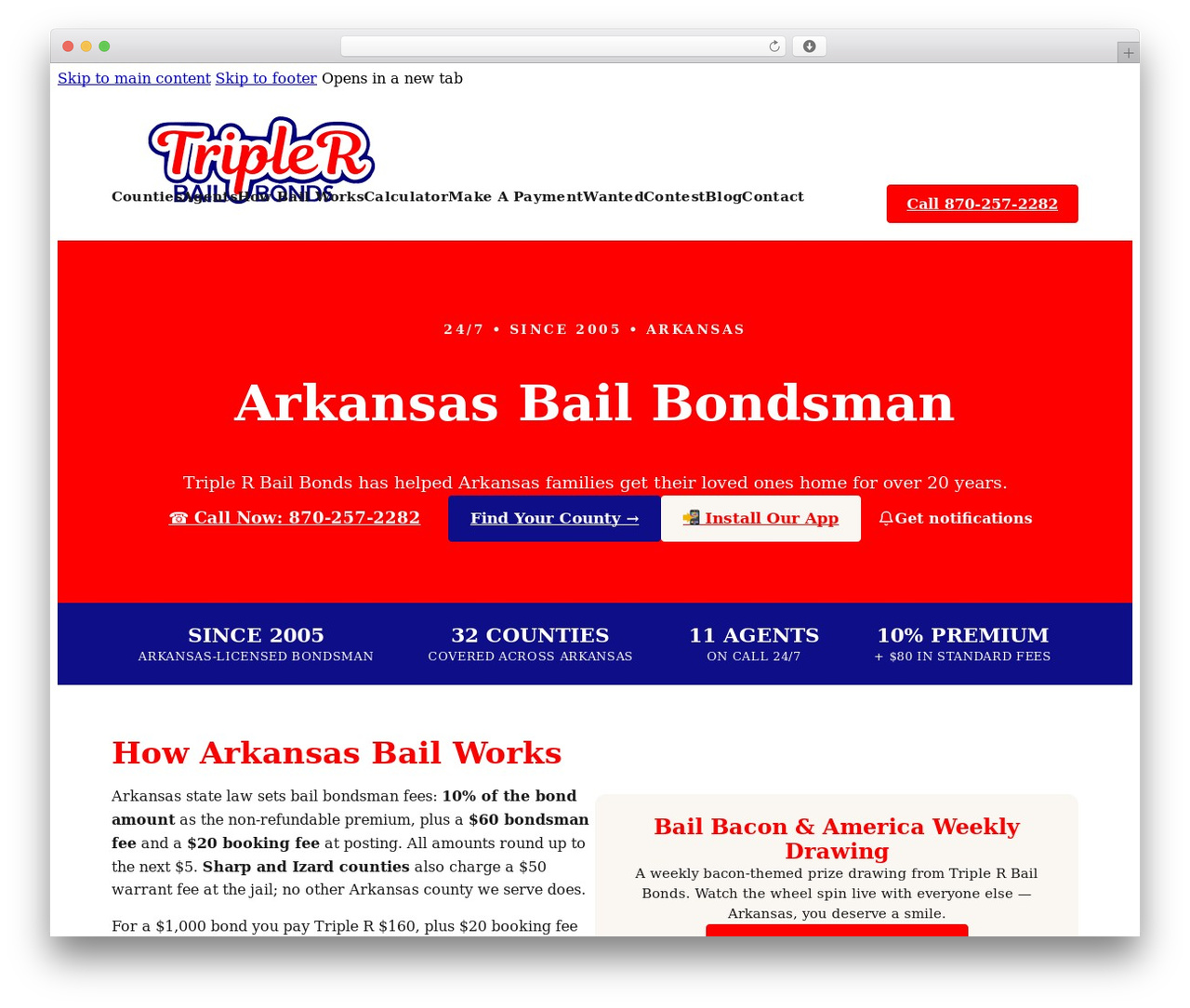 Bricks WordPress theme design - triplerbailbonds.com Bricks WordPress theme design - triplerbailbonds.com