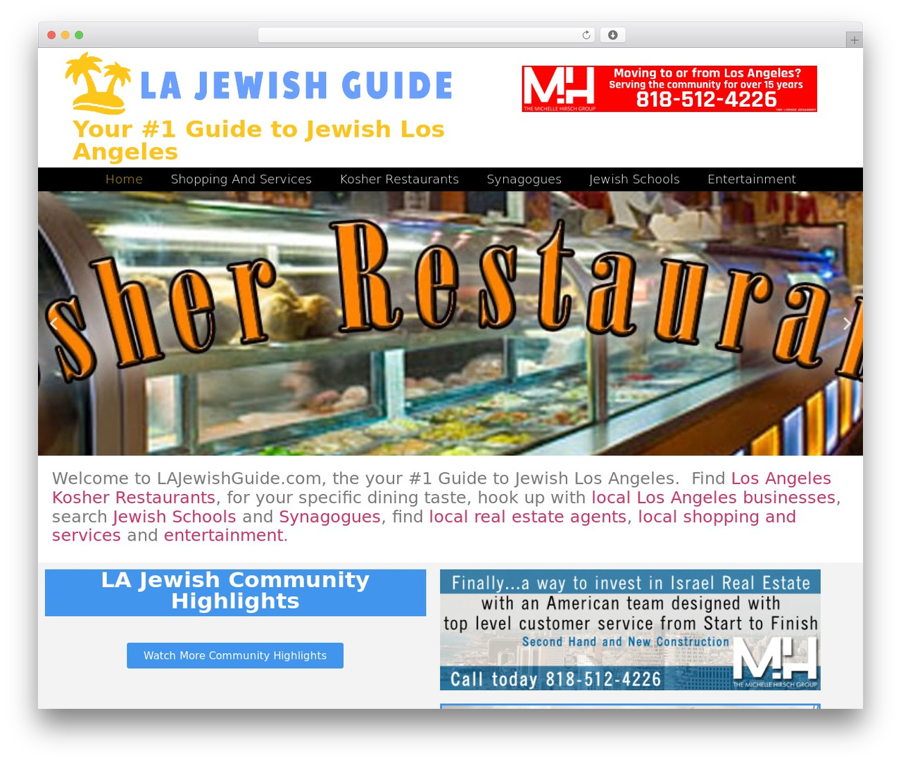 Hello Elementor best WordPress theme - lajewishguide.com