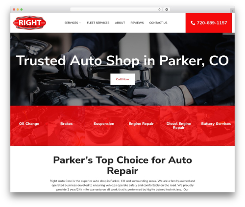 Reach Local WordPress website theme - rightautocare.com
