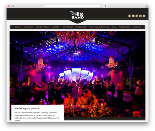Responsive WordPress wedding theme - theminibigband.co.uk