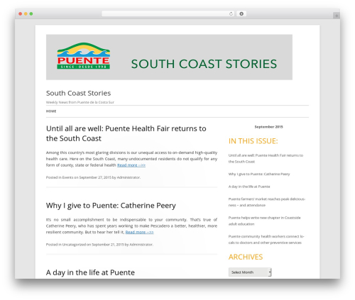 Tiny Forge theme WordPress - thebridge.mypuente.org