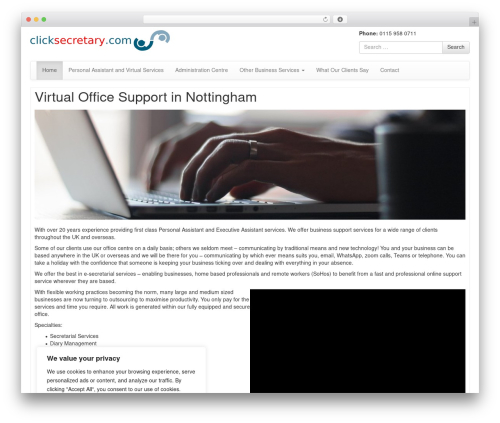 Bootstrap Basic free WordPress theme - clicksecretary.com Bootstrap Basic free WordPress theme - clicksecretary.com