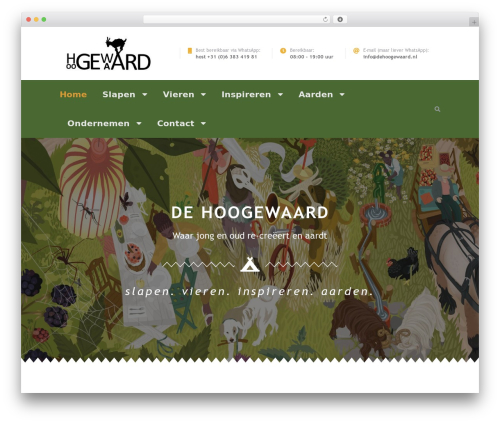 Campterra WordPress theme design - dehoogewaard.nl