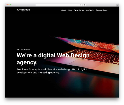 Divi WordPress theme - ambitiousconcept.com