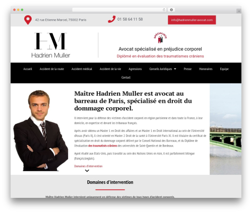 Hello Elementor theme WordPress - hadrienmuller-avocat.com