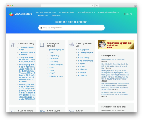 KnowAll theme WordPress - helpsme.misa.vn/2026