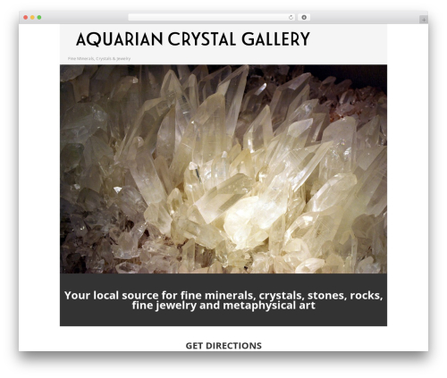 Optimizer PRO theme WordPress - aquariancrystalgallery.com