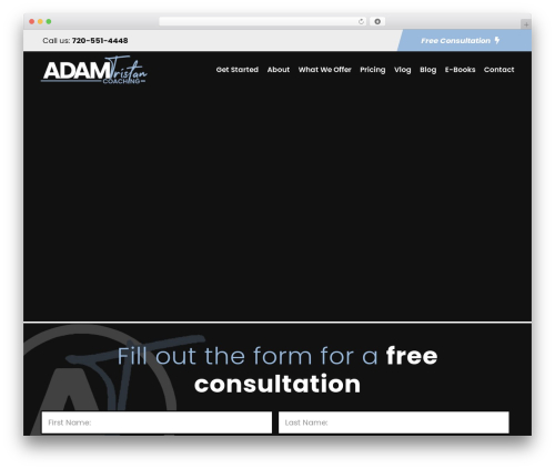 WordPress theme Zyth - adamtristan.com