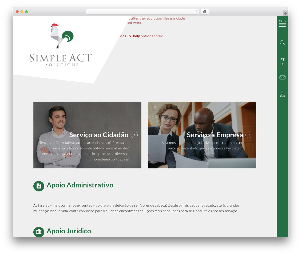 WordPress theme JELLYCODE - simpleact-solutions.com