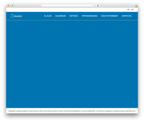 WordPress website theme Klippe - clubgosartic.cat