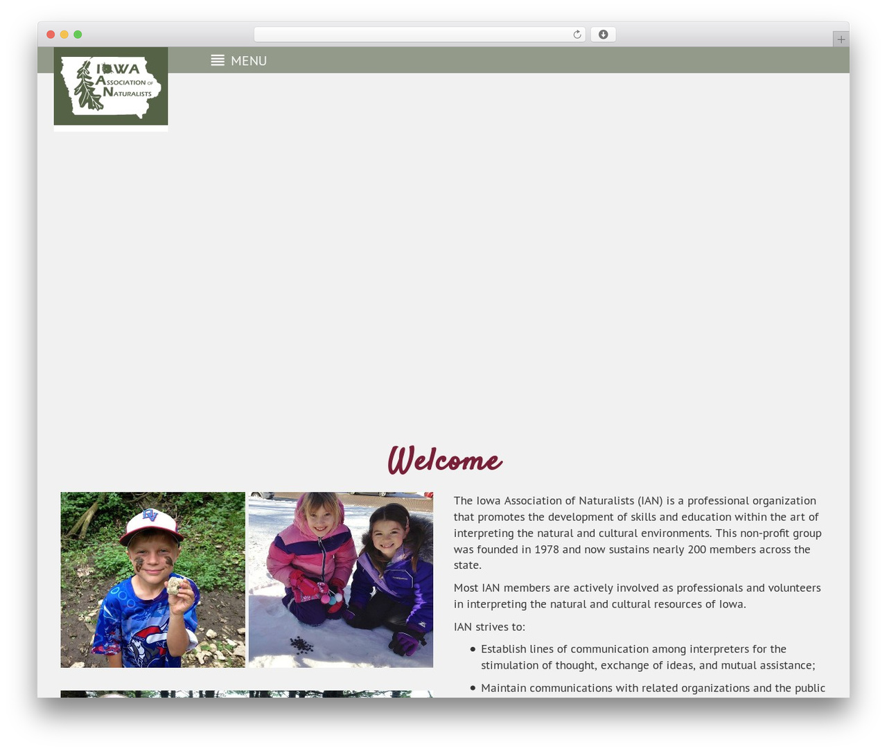 Bootstrap Basic-Iroc WordPress theme - iowanaturalists.org