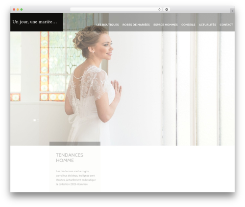cherry WordPress theme - unjour-unemariee.com